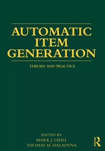 Automatic Item Generation cover