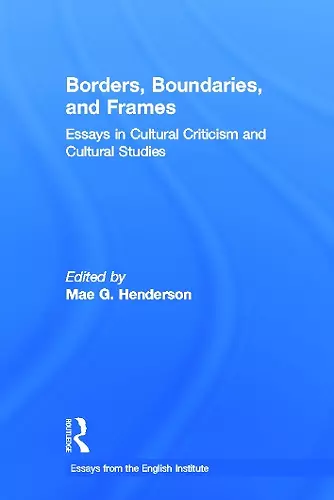 Borders, Boundaries, and Frames cover