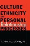 Culture, Ethnicity, and Personal Relationship Processes cover