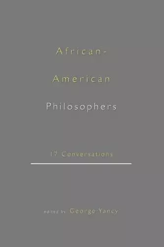 African-American Philosophers cover