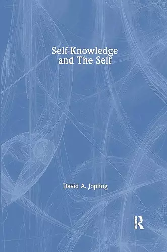 Self-Knowledge and the Self cover