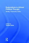 Explorations in African Political Thought cover
