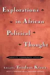 Explorations in African Political Thought cover