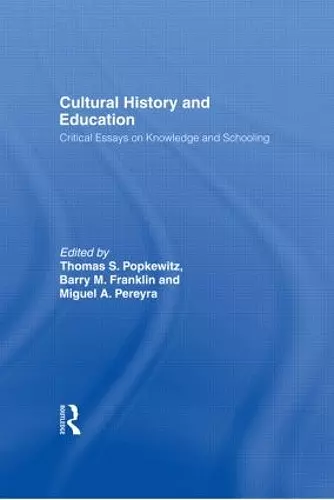 Cultural History and Education cover