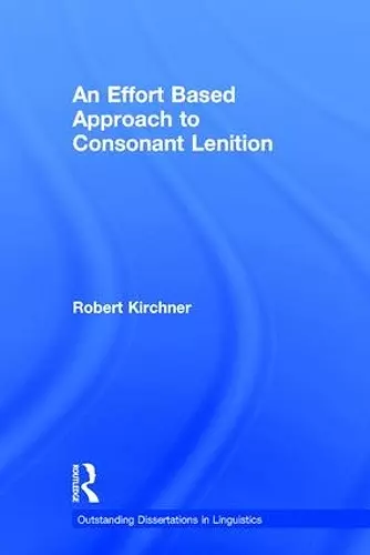 An Effort Based Approach to Consonant Lenition cover