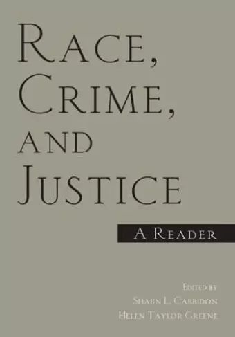 Race, Crime, and Justice cover