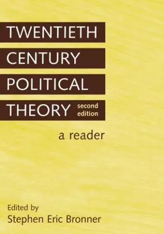 Twentieth Century Political Theory cover