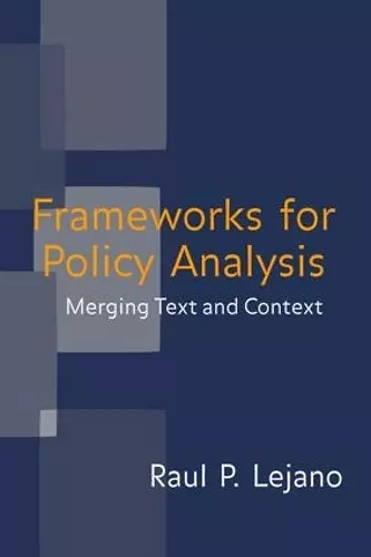 Frameworks for Policy Analysis cover