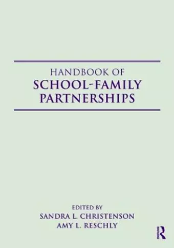 Handbook of School-Family Partnerships cover