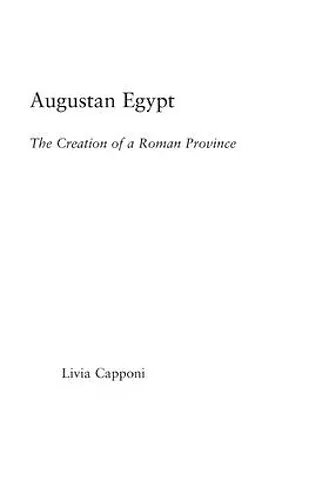 Augustan Egypt cover