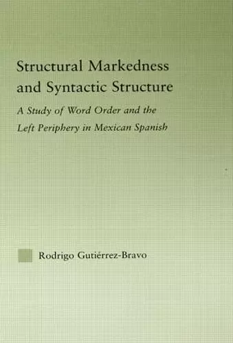 Structural Markedness and Syntactic Structure cover