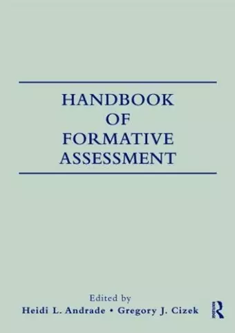 Handbook of Formative Assessment cover