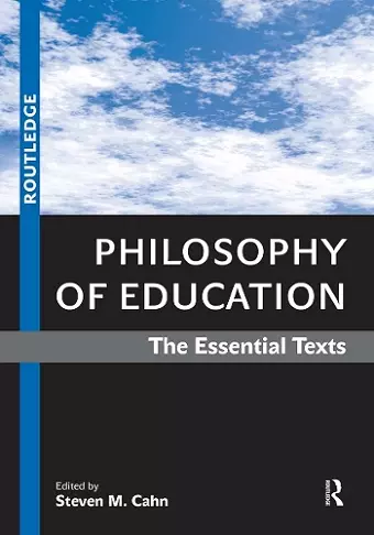 Philosophy of Education cover