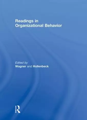 Readings in Organizational Behavior cover