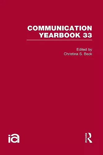 Communication Yearbook 33 cover