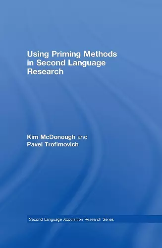 Using Priming Methods in Second Language Research cover