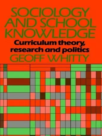 Sociology and School Knowledge cover