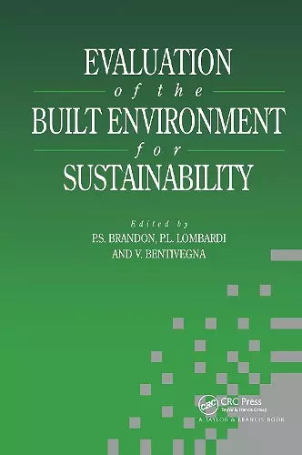 Evaluation of the Built Environment for Sustainability cover