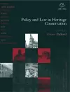 Policy and Law in Heritage Conservation cover