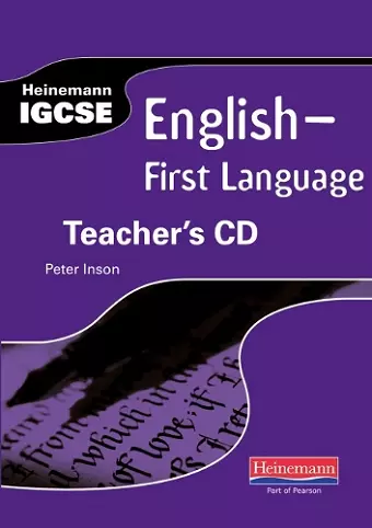 Heinemann IGCSE English - First Language Teacher's CD cover