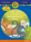 Jamboree Storytime Level B: The Cat and the Monkey's Tail Activity Book with Stickers cover