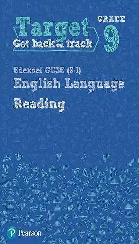 Target Grade 9 Reading Edexcel GCSE (9-1) English Language Workbook cover