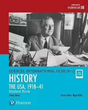 Pearson Edexcel International GCSE (9-1) History: The USA, 1918–41 Student Book cover