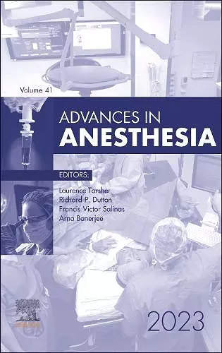 Advances in Anesthesia, 2023 cover