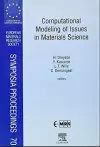 Computational Modeling of Issues in Materials Science cover