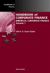 Handbook of Corporate Finance cover