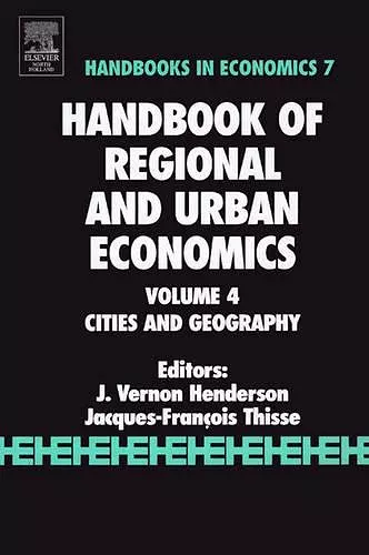 Handbook of Regional and Urban Economics cover