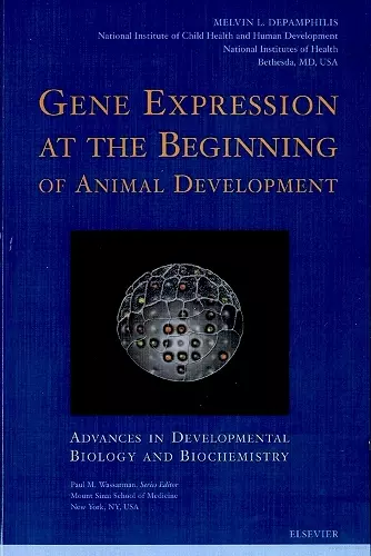 Gene Expression at the Beginning of Animal Development cover