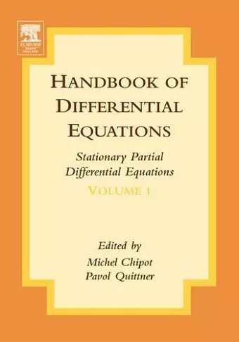 Handbook of Differential Equations: Stationary Partial Differential Equations cover