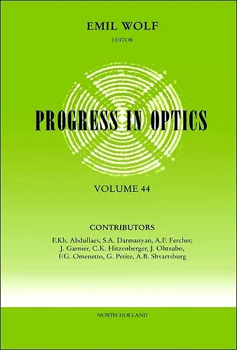 Progress in Optics cover