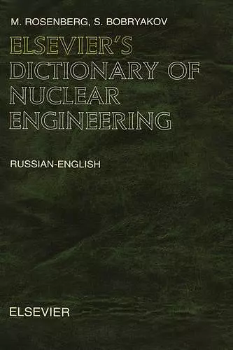 Elsevier's Dictionary of Nuclear Engineering cover