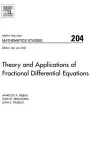 Theory and Applications of Fractional Differential Equations cover