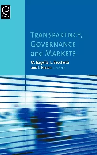 Transparency, Governance and Markets cover