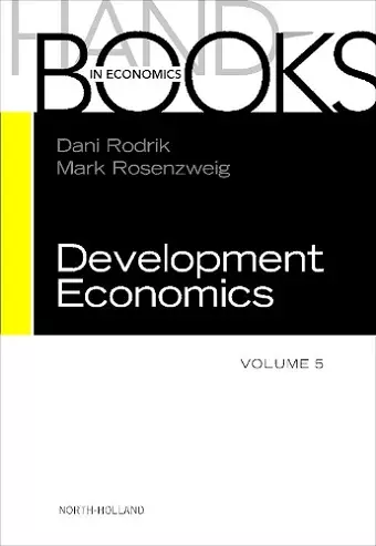 Handbook of Development Economics cover