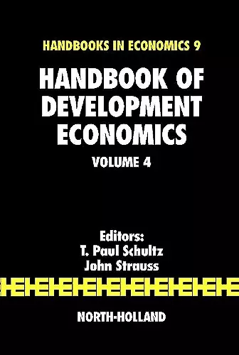 Handbook of Development Economics cover