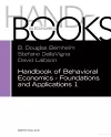 Handbook of Behavioral Economics - Foundations and Applications 1 cover