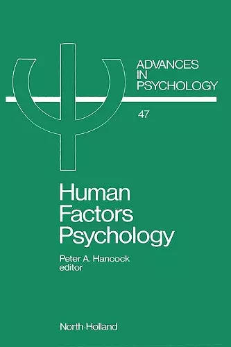 Human Factors Psychology cover