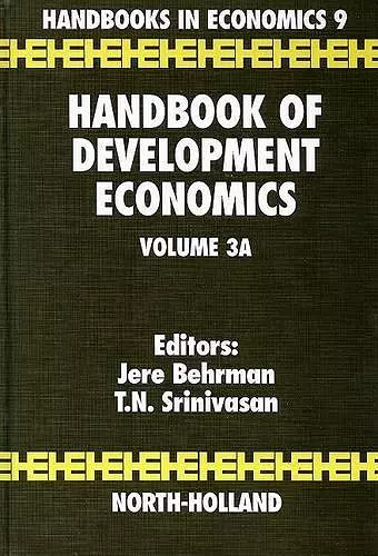 Handbook of Development Economics cover