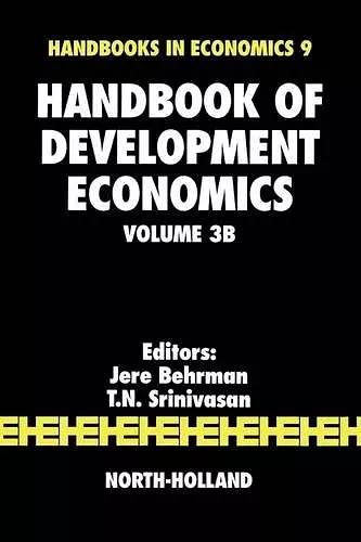 Handbook of Development Economics cover