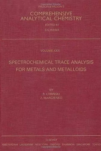 Spectrochemical Trace Analysis for Metals and Metalloids cover