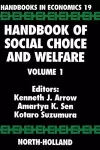Handbook of Social Choice and Welfare cover