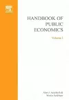 Handbook of Public Economics cover