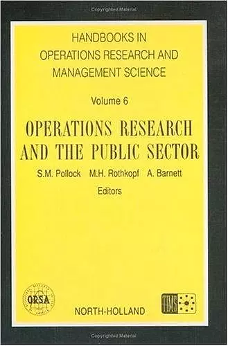 Operations Research and the Public Sector cover