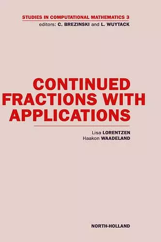 Continued Fractions with Applications cover