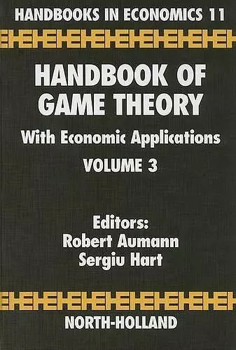 Handbook of Game Theory with Economic Applications cover