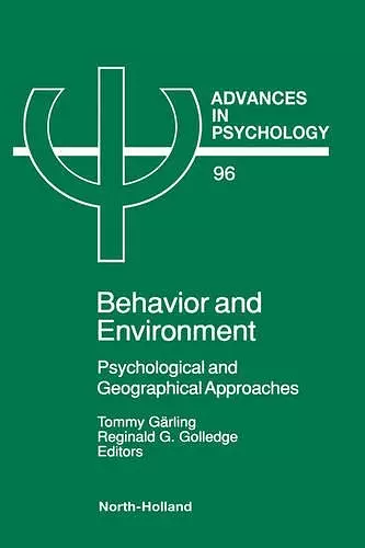 Behavior and Environment cover